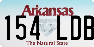AR license plate 154LDB