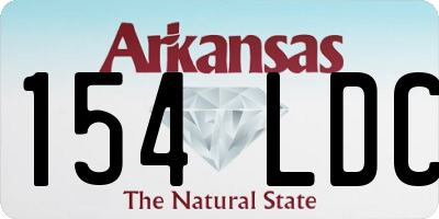 AR license plate 154LDC