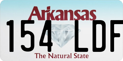 AR license plate 154LDF