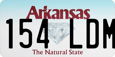 AR license plate 154LDM