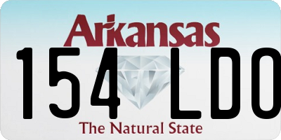 AR license plate 154LDO