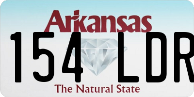 AR license plate 154LDR