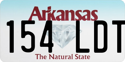 AR license plate 154LDT
