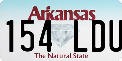 AR license plate 154LDU
