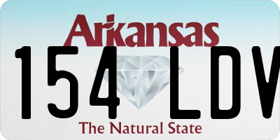 AR license plate 154LDV