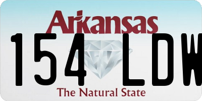 AR license plate 154LDW