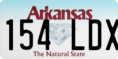 AR license plate 154LDX