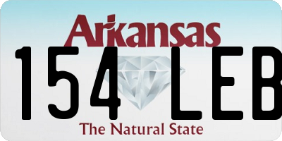 AR license plate 154LEB