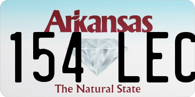 AR license plate 154LEC