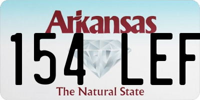 AR license plate 154LEF