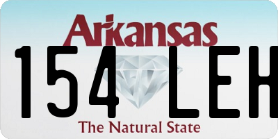 AR license plate 154LEH