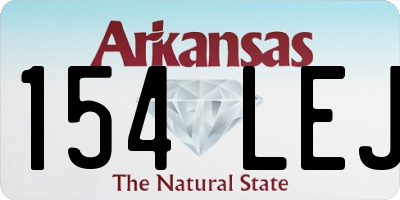 AR license plate 154LEJ