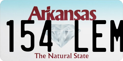 AR license plate 154LEM