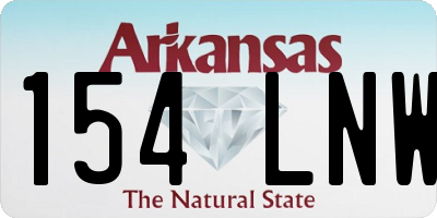 AR license plate 154LNW