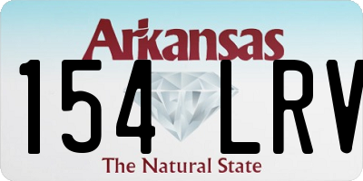 AR license plate 154LRV