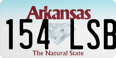 AR license plate 154LSB