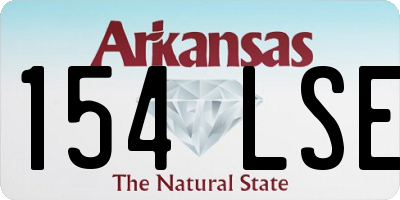AR license plate 154LSE