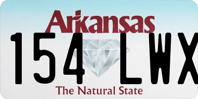 AR license plate 154LWX