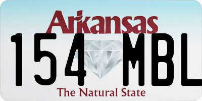AR license plate 154MBL