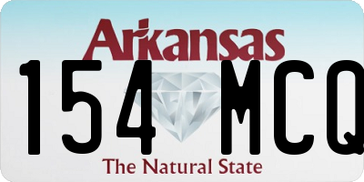 AR license plate 154MCQ
