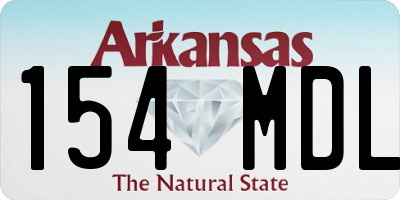 AR license plate 154MDL
