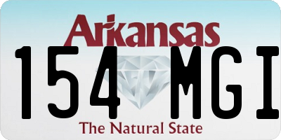 AR license plate 154MGI