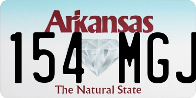 AR license plate 154MGJ