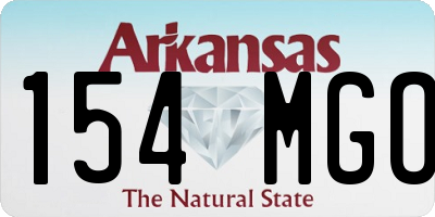 AR license plate 154MGO