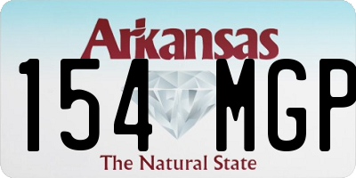 AR license plate 154MGP