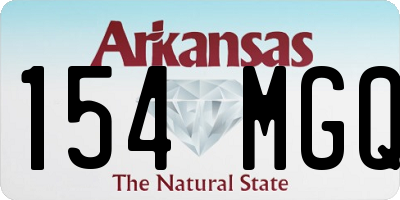 AR license plate 154MGQ