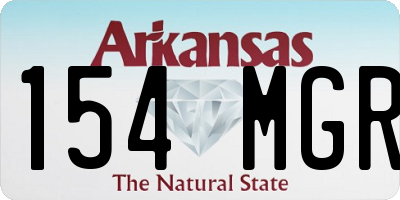 AR license plate 154MGR