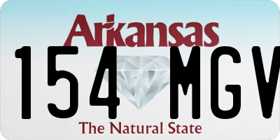 AR license plate 154MGV