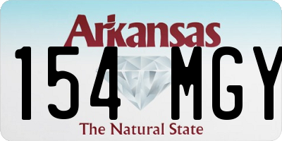 AR license plate 154MGY
