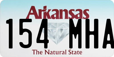 AR license plate 154MHA