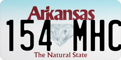 AR license plate 154MHC