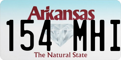 AR license plate 154MHI