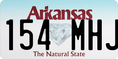 AR license plate 154MHJ