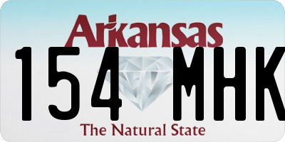 AR license plate 154MHK