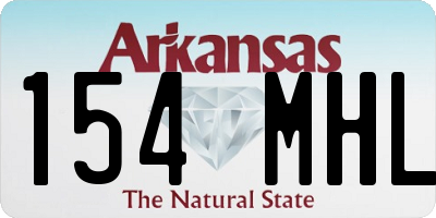 AR license plate 154MHL