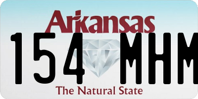 AR license plate 154MHM