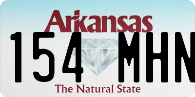 AR license plate 154MHN