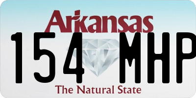 AR license plate 154MHP