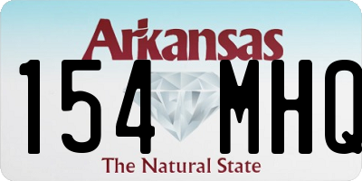 AR license plate 154MHQ