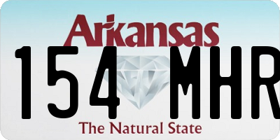 AR license plate 154MHR