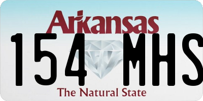 AR license plate 154MHS