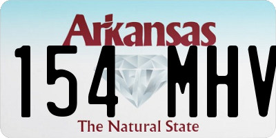 AR license plate 154MHV