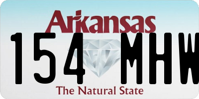 AR license plate 154MHW