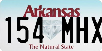 AR license plate 154MHX