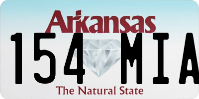 AR license plate 154MIA