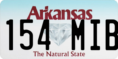AR license plate 154MIB